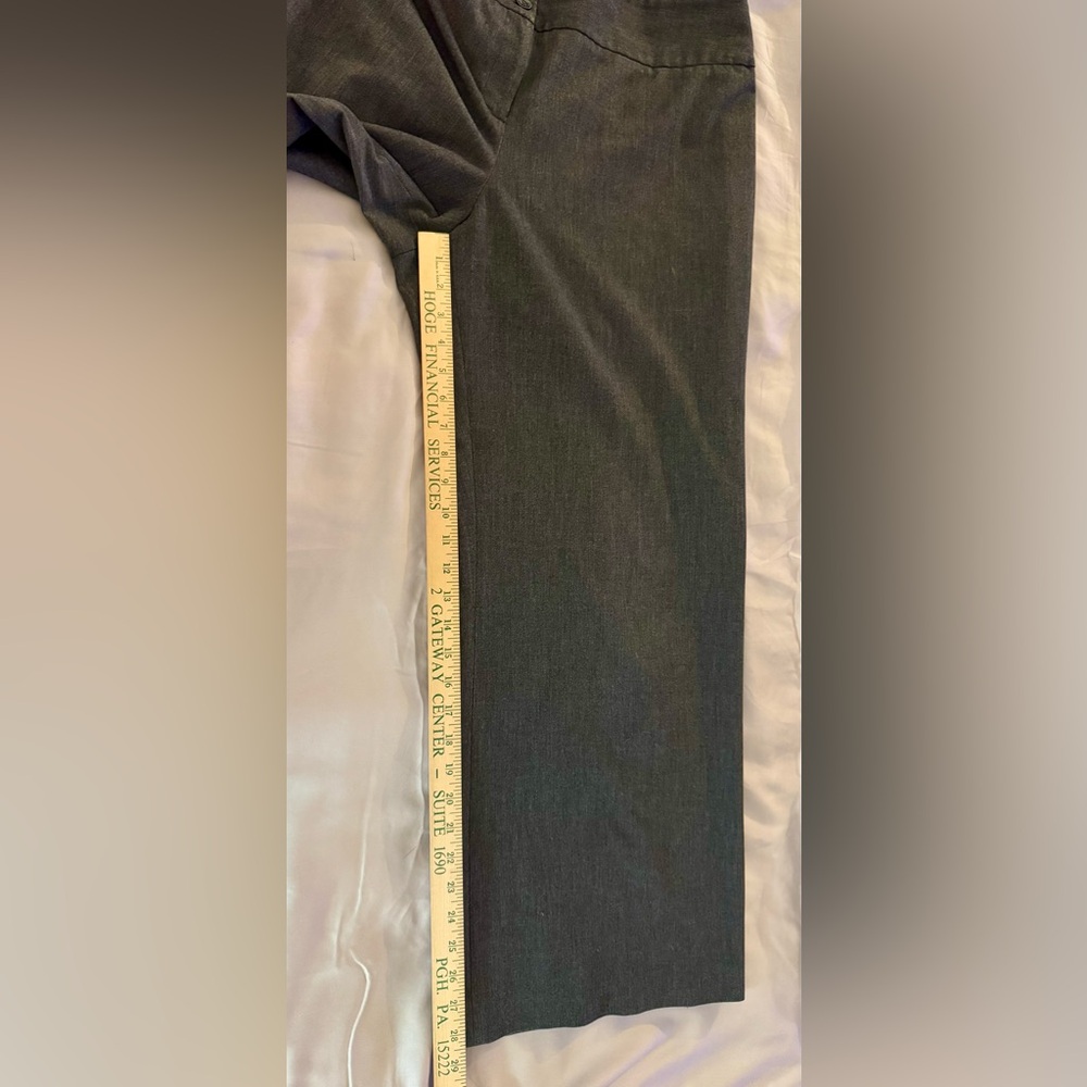 Style & Co. Gray High Rise Wide Leg Stretch Dress Pants Size 16 - Picture 6 of 11